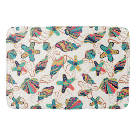 Alfombrilla De Baño Coloridas conchas de conchas sin soldadura cortina