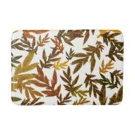 Alfombrilla De Baño Colorido Caprichoso Otoño Hojas Rústicas de Otoño
