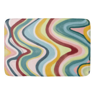 Alfombrilla De Baño Colorido Guay & Fun Waves Stripes