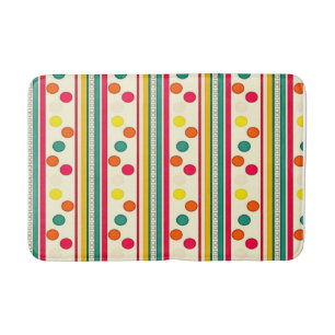 Alfombrilla De Baño coloridos círculos de pokadot baño batmat