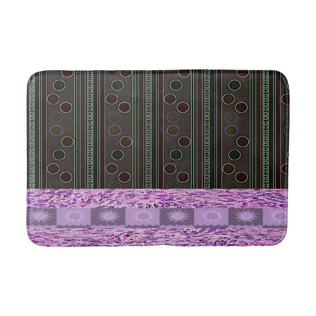 Alfombrilla De Baño coloridos círculos de pokadot baño batmat (Anverso)