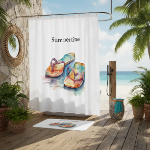 Alfombrilla De Baño coloridos flops de labios acuáticos personalizable
