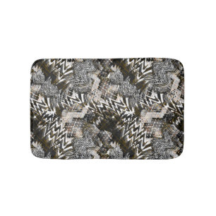 Alfombrilla De Baño Combinado, étnico, africano.