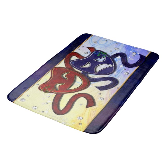 Alfombrilla De Baño Comedia dramática estadounidense y tragedia (Angular)