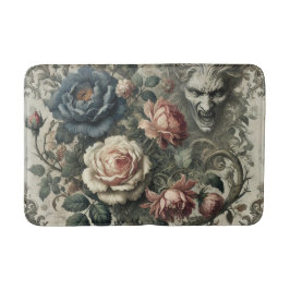 Alfombrilla De Baño Comentario de Snide - Grotesca floral gótica