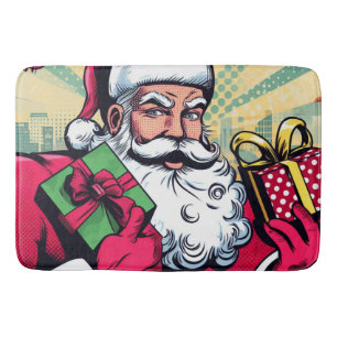 Alfombrilla De Baño Comic book Santa/Navidades