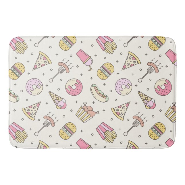 Alfombrilla De Baño Comida rápida (Anverso)