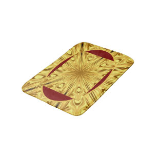 Alfombrilla De Baño Cómodo y suave & Alto contraste: Opulencia Carmesí
