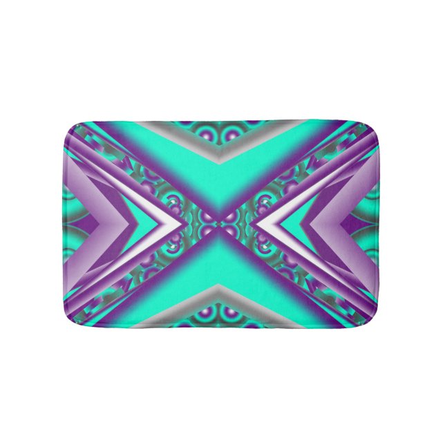 Alfombrilla De Baño Concéntrico Círculo Hasta El Punto Resumen (Anverso)