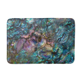 Alfombrilla De Baño Concha de Abulón Iridescente Arcoíris