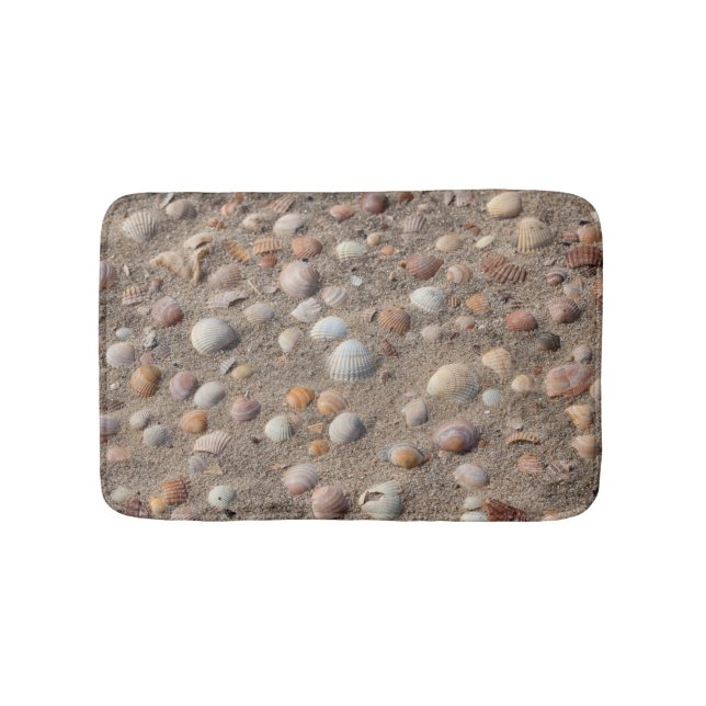 Alfombrilla De Baño conchas marinas en la playa (Anverso)