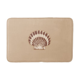 Alfombrilla De Baño Conchas marinas - marrón y beige