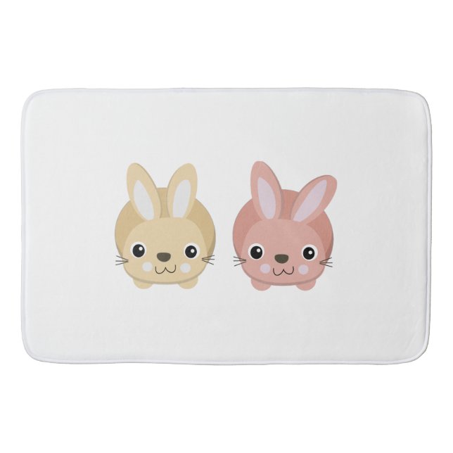 Alfombrilla De Baño Conejitos Lindos (Anverso)