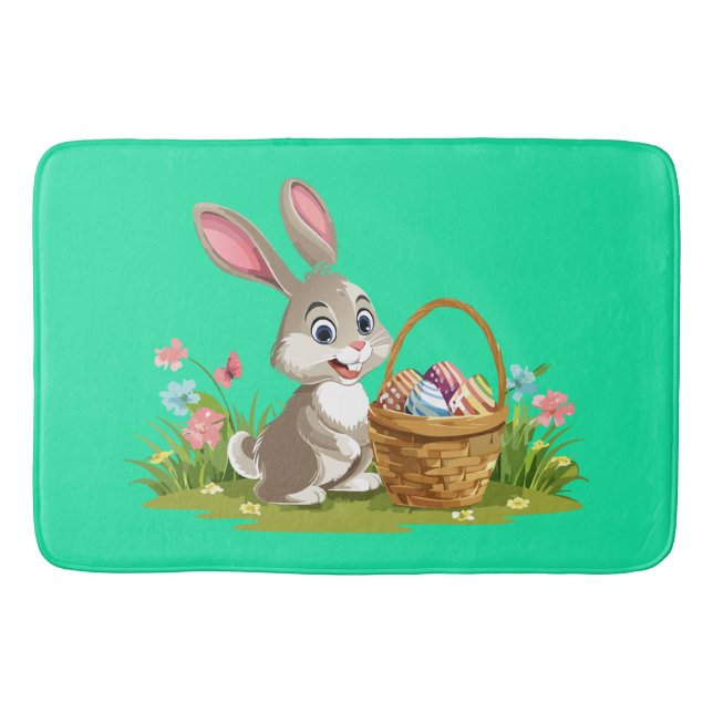 Alfombrilla De Baño conejo de Pascua (Anverso)