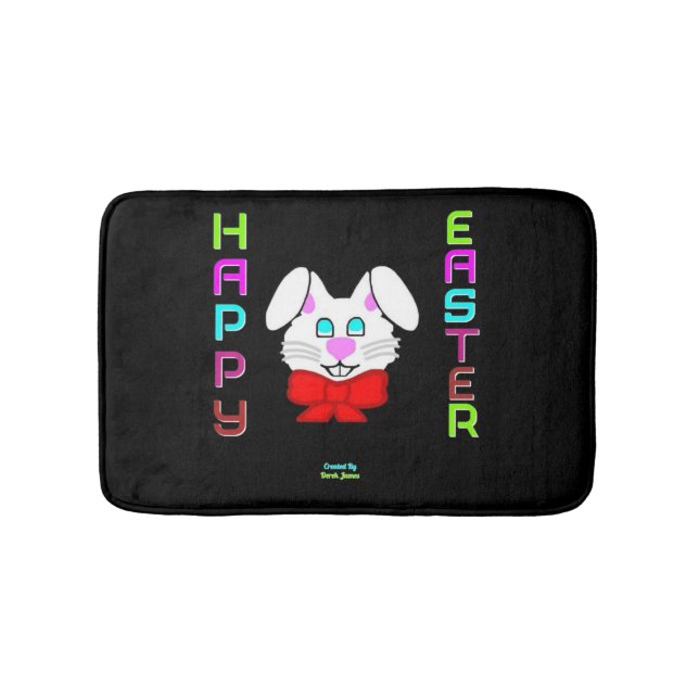Alfombrilla De Baño Conejo de Pascua Pequeño Bath Mat (Anverso)