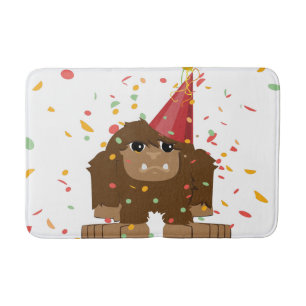 Alfombrilla De Baño Confetti Fiesta Sasquatch Bigfoot