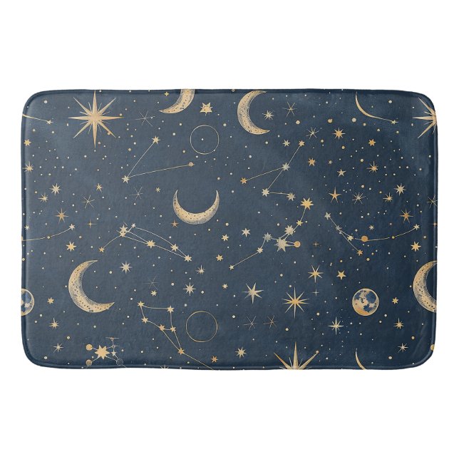 Alfombrilla De Baño Constelación celeste - Noche estrellada (1) (Anverso)