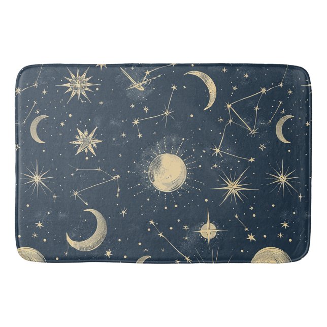 Alfombrilla De Baño Constelación celeste - Noche estrellada (3) (Anverso)