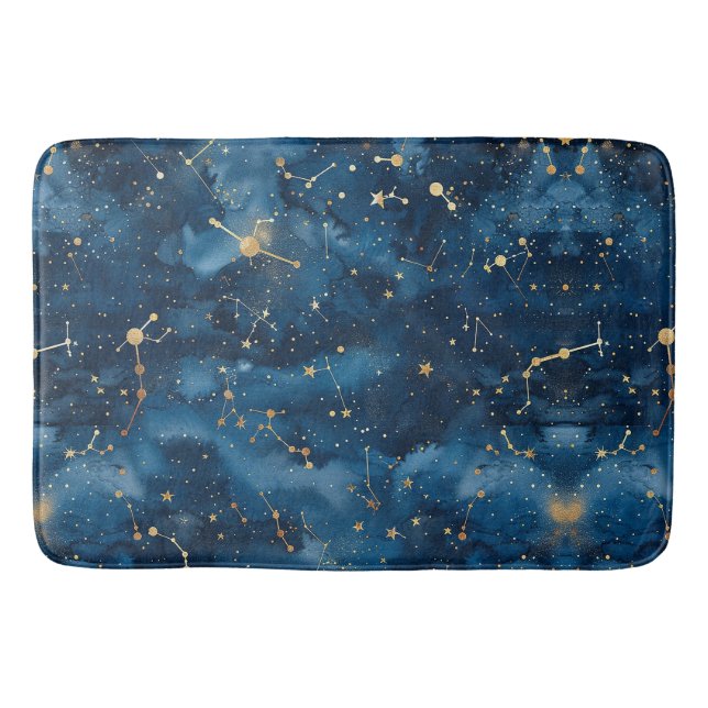 Alfombrilla De Baño Constelación celeste - Noche estrellada (7) (Anverso)
