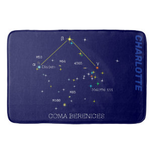 Alfombrilla De Baño Constelación del hemisferio norte Coma Berenices
