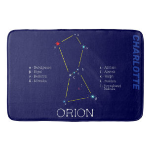 Alfombrilla De Baño Constelación del hemisferio norte Orion