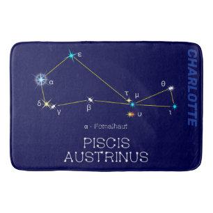 Alfombrilla De Baño Constelación del hemisferio sur Piscis Austrinus