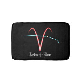 Alfombrilla De Baño Constelación Zodiac Aries Bath Mat
