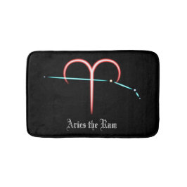 Alfombrilla De Baño Constelación Zodiac Aries Bath Mat