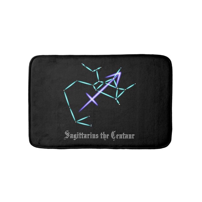 Alfombrilla De Baño Constelación Zodiac Sagittarius Bath Mat (Anverso)