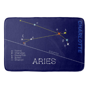 Alfombrilla De Baño Constellation Aries Zodiac