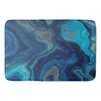 Alfombrilla De Baño “Contornos Pelágicos” – Un paisaje marino abstract