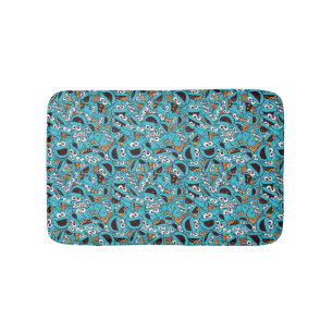 Alfombrilla De Baño Cookie Monster Patrón Nom Nom Nom