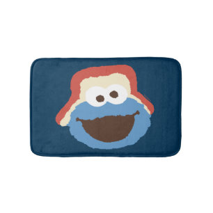 Alfombrilla De Baño Cookie Monster Woodland Face