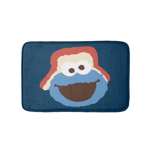 Alfombrilla De Baño Cookie Monster Woodland Face (Anverso)