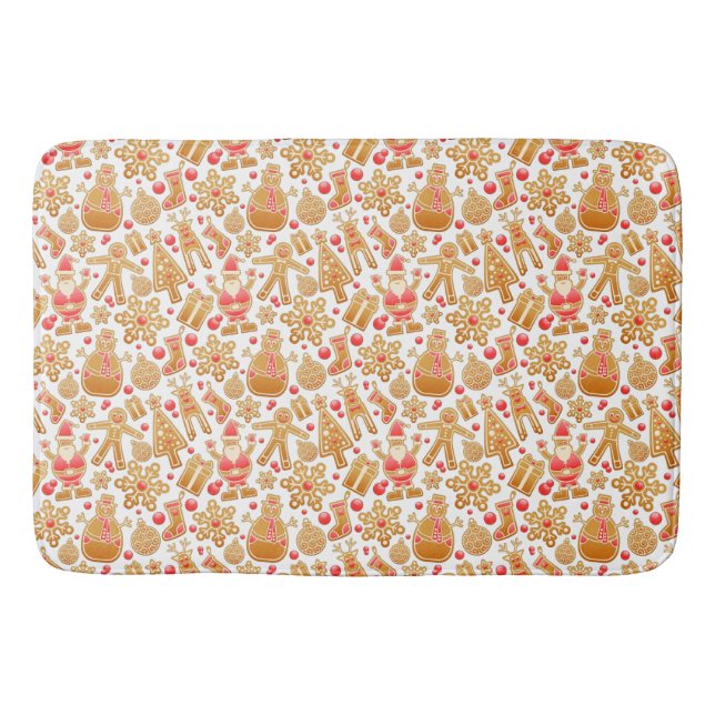 Alfombrilla De Baño Cookies de los Navidades de pan de jengibre de San (Anverso)
