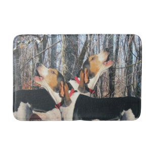 Alfombrilla De Baño Coonhounds del caminante de Treeing que gritan