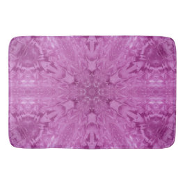 Alfombrilla De Baño Copo de nieve rosa Feminine Lace Kaleidoscope