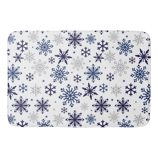 Alfombrilla De Baño Copos de nieve (Anverso)