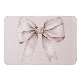 Alfombrilla De Baño Coqueta estética arco rosa Nombre personalizado