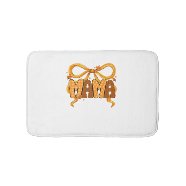 Alfombrilla De Baño Coquette Mama de Otoño - Estética de otoño acogedo (Anverso)