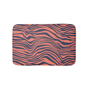 Alfombrilla De Baño Coral Glamorous Tiger Stripes Animal Print