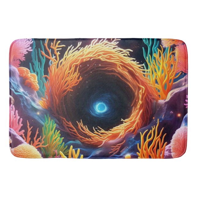 Alfombrilla De Baño Coral subacuático Vortex (Anverso)