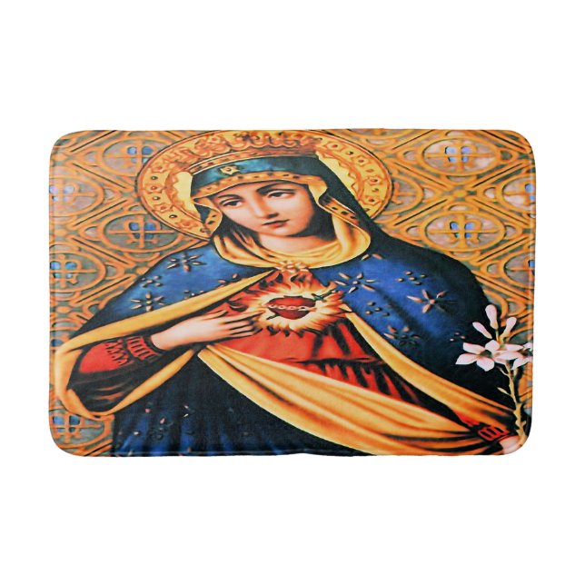 Alfombrilla De Baño Corazón inmaculado de María (Anverso)