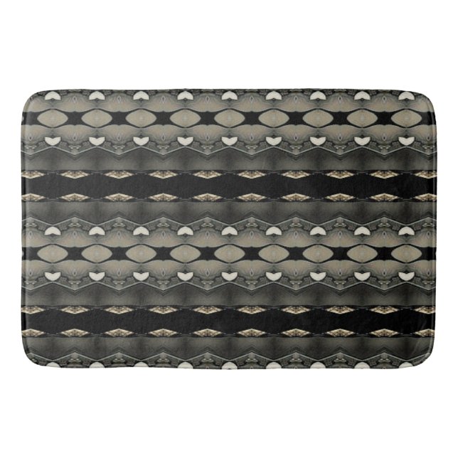 Alfombrilla De Baño Corazón Negro (Anverso)