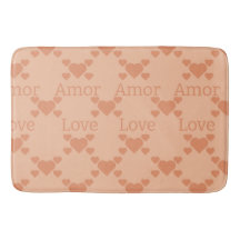 Corazones de amor de Fuzz Bilingüe Texto "Amor" "A