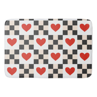 Alfombrilla De Baño Corazones de Damasco
