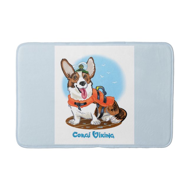 Alfombrilla De Baño Corgi Bathmat , muy suave . (Anverso)
