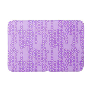 Alfombrilla De Baño Corriente de las burbujas, sombras de la lavanda