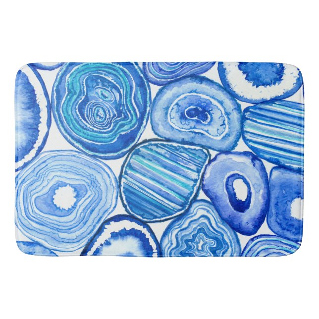 Alfombrilla De Baño Cortes de agallas azules (Anverso)