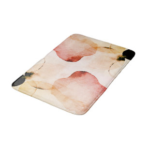 Alfombrilla De Baño Cortina de ducha de acuarela abstracta